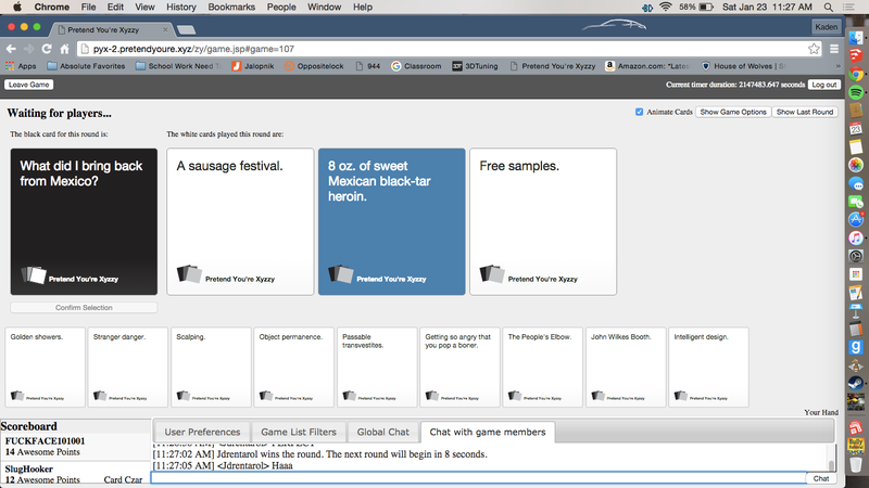 Illustration for article titled Best. Cards Against Humanity. Round. Ever